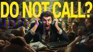FTC National Do Not Call Registry logo with a phone crossed out, symbolizing consumer protection against telemarketing calls.