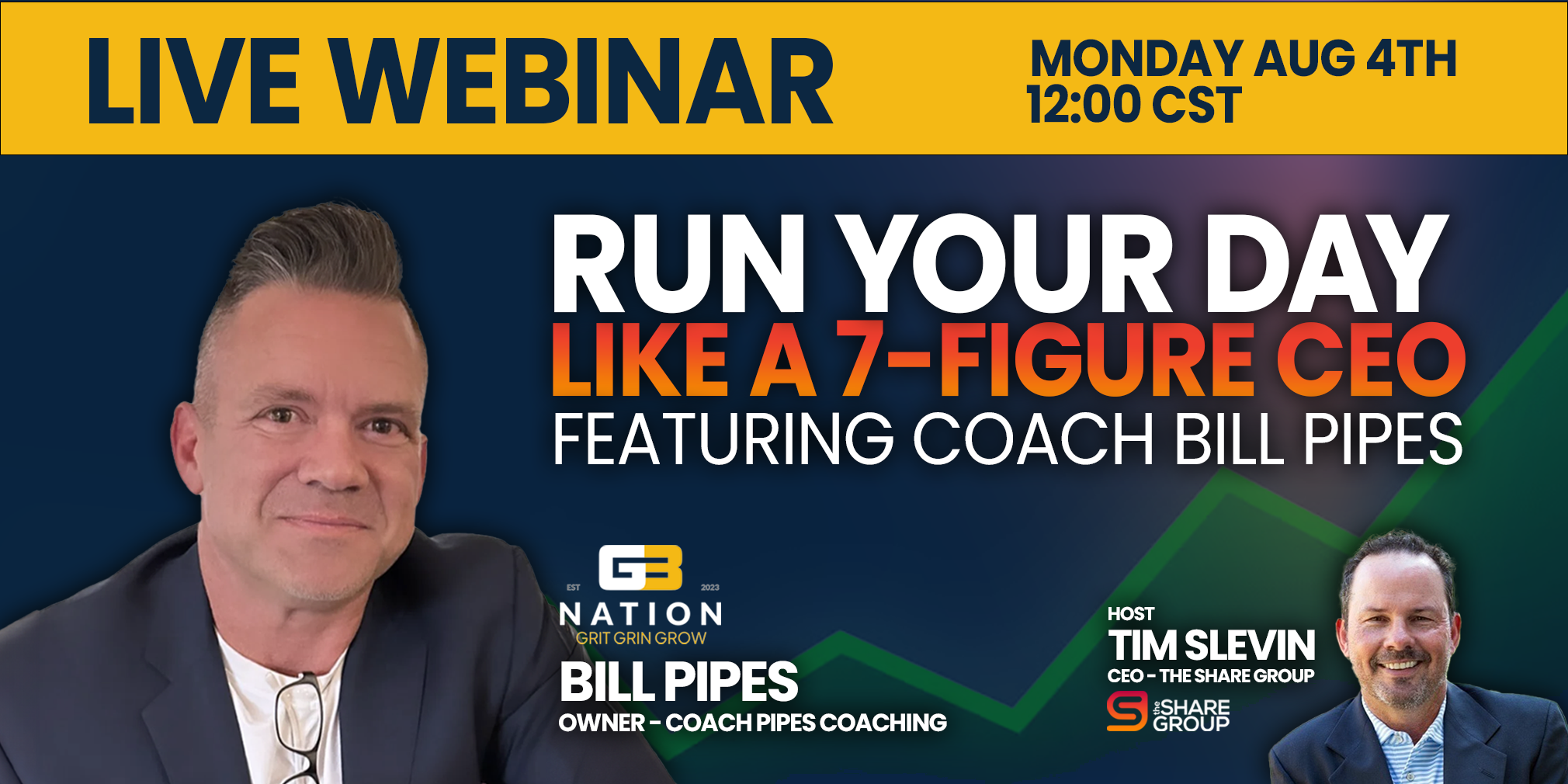 Run Your Day Like a 7-Figure CEO Pipes Webinar blog banner2