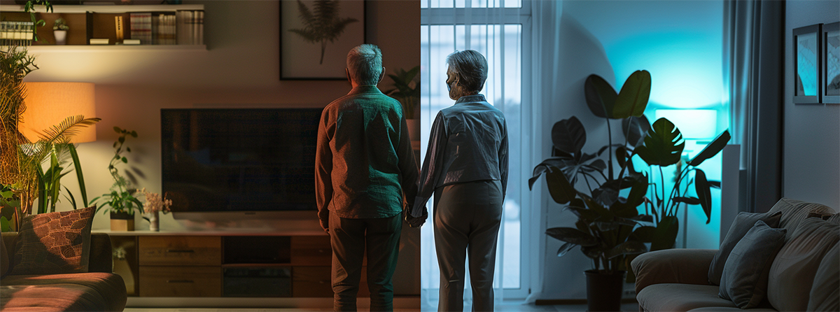 downsizer empty nest couple in their house