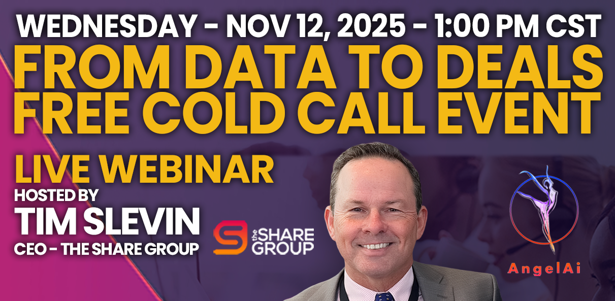 free cold call event nov 12 2025 Tim Slevin Angel AI facebook
