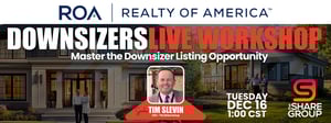 REAL ESTATE OF AMERICA ROA Downsizer webinar December 2025 with Tim Slevin