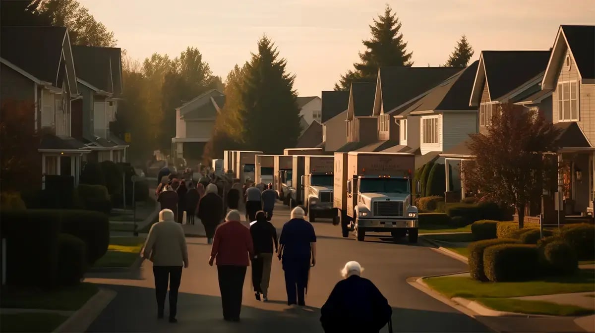 silver tsunami downsizers moving trucks